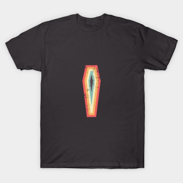 Retro Coffin T-Shirt by Aunt Choppy